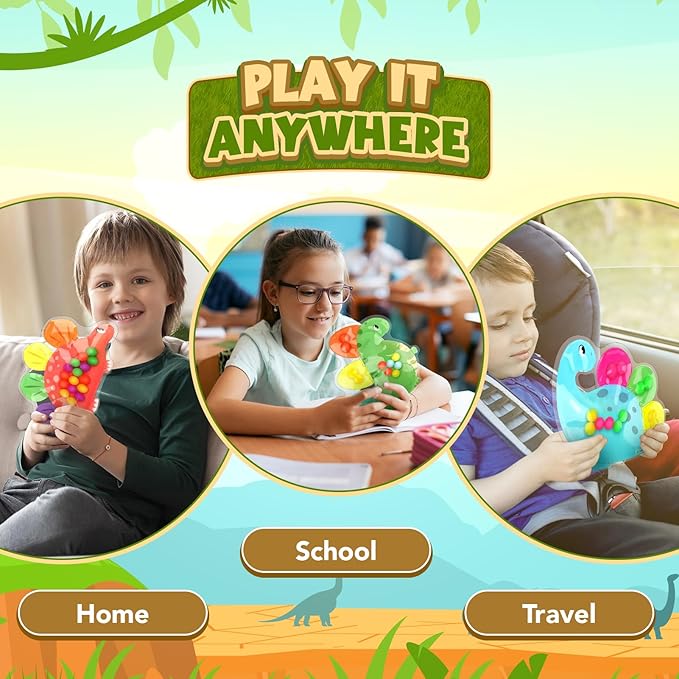 ZaxiDeel Dinosaur Sensory Toys for Toddler Kids : Easter Basket Stuffers Gift Quiet Fidget for Classroom, Montessori Preschool Learning Activities Calm Down Travel Toys for Kids Ages 3 4 5