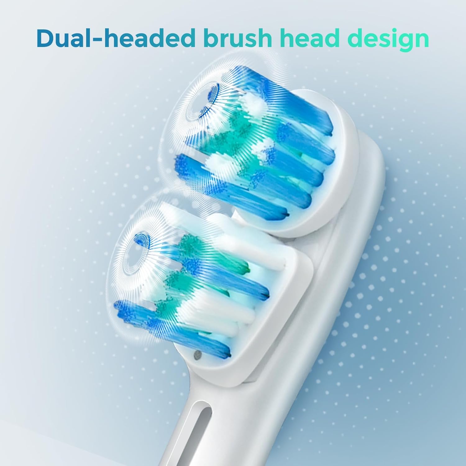 16 Pcs Double Heads Replacement Toothbrush Heads Compatible with Oral B Braun,Electric Toothbrush Heads Refill for Pro 500/1000/1500/3000/7000/8000/9600