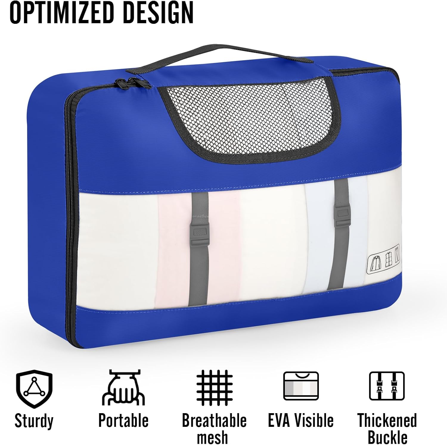 Veken 10 Set Packing Cubes for Travel Essential, Suitcase Organizer Bags in 4 Sizes, Carry-On Luggage Accessories with Large Laundry & Hanging Toiletry Bag, Must-Have for Airplane, Road Trip & Camping