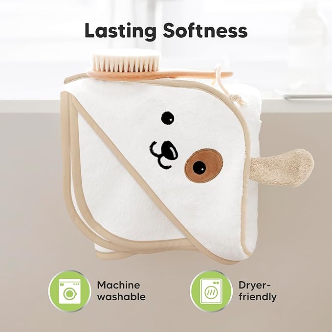 KeaBabies Hooded Baby Towel for Newborn - Viscose Derived from Bamboo Large Baby Bath Towels with Hood for Boys, Girls, Toddler, Extra Absorbent & Soft Newborn Bath Essentials (Unicorn, Regular)