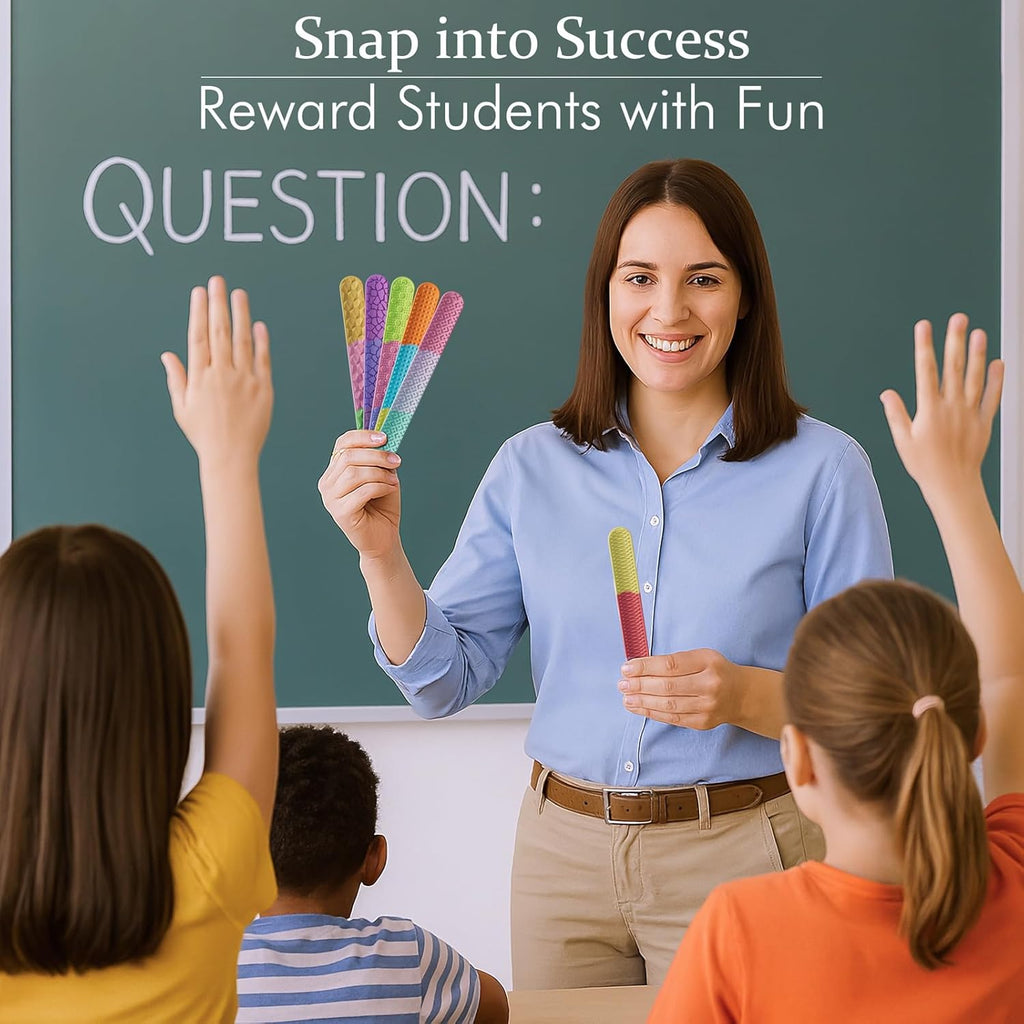 Sensory Slap Bracelets for Kids Teens,12PCS Fidget Toys Snap Bracelets for Stress Anxiety Autistic ADHD,Calm Down Classroom Travel Essentials Toys,Stuffers Gifts for Kids Boys Girls