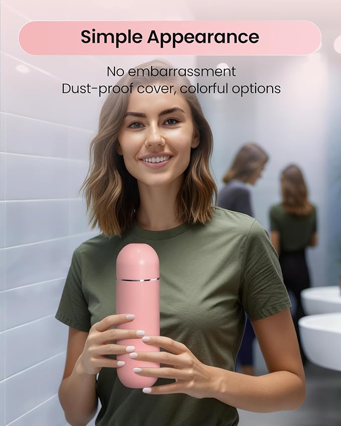 Peri Bottle for Postpartum/Perineal Care,Manual Handheld Portable Bidet for Feminine Hygiene & Travel, 380ml Leakproof,BPA-Free Sprayer for Men/Women/Baby (Pink, General)