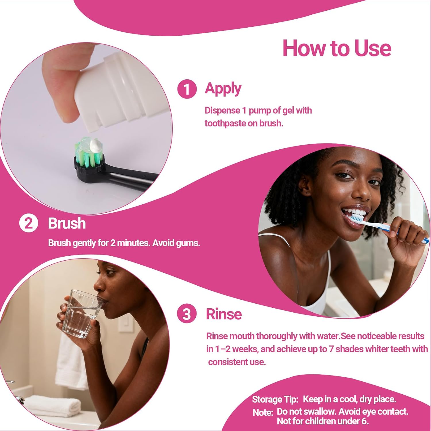 CALLSMILE Teeth Whitening Gel - Professional Strength Hydrogen Peroxide Formula, Tooth Stain Remover for White Teeth, Removes Tough Stains Coffee, Wine, Tea, Sensitive Teeth-Friendly, 2 oz Bottle