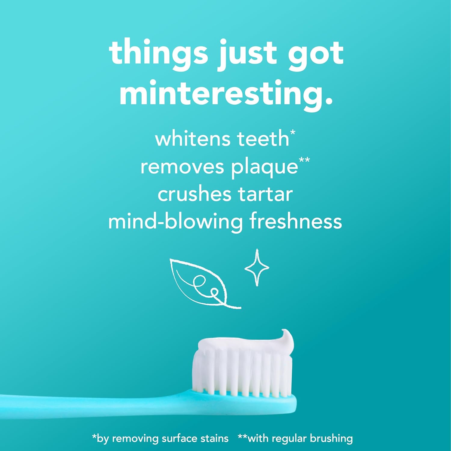 hello Antiplaque and Whitening Fluoride Free Toothpaste, Whitening Toothpaste with Coconut Oil and Tea Tree Oil, Helps Whiten Teeth, Natural Peppermint, 3 Pack, 4.7 Oz Tubes