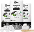 The Humble Co. Charcoal Powder Toothpaste Tablets Fluoride-Free, 3pk - Anticavity, Fluoride Free Toothpaste Dental Tablets with Natural Ingredients, Dentist Developed Formula (Charcoal, 3 Pk)