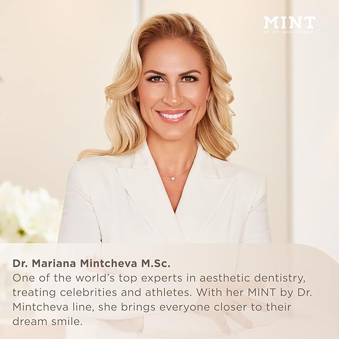 Mint Hollywood Smile polishing Paste with whitening Effect (1x 75 ml) - Professional Teeth Cleaning at Home - Effective deep Cleaning - Smooth, White Teeth - Microplastic-Free - by Dr. Mintcheva