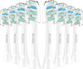 Replacement Brush Heads Compatible with Philips SoniCare Electric Toothbrushes, Dupont Bristles for Effective Cleaning, Snap-on System, 8 Pack, White