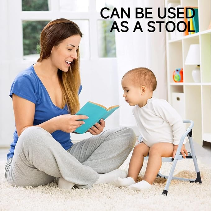 1-Step Ladder Folding Step Stool with Anti-Slip Sturdy and Wide Pedal Stepladder Multi-Use for Home and Kitchen Space Saving (White)