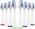 Replacement Toothbrush Heads for Waterpik Complete Care 5.0/9.0 (CC-01/WP-861), STRB-8WW, (8-Pack, White)