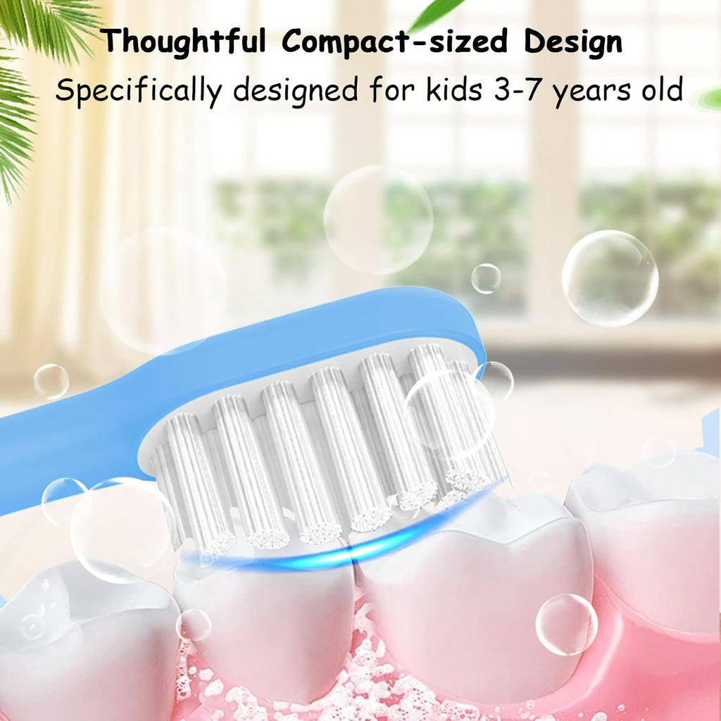 Kids Replacement Heads Compatible wit Kid Toothbrush hx6320, hx6321, hx6032/94, hx6331, hx6340, 8 Pack Soft Replacement Brush Heads for Kids 6 Years Old