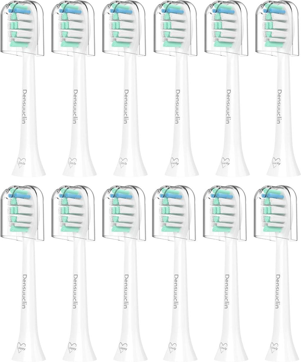 Replacement Toothbrush Heads for Philips Sonicare Replacement Heads, Replacement Brush Head Compatible with Phillips Sonicare Electric Toothbrush, 12 Pack