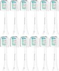 Replacement Toothbrush Heads for Philips Sonicare Replacement Heads, Replacement Brush Head Compatible with Phillips Sonicare Electric Toothbrush, 12 Pack