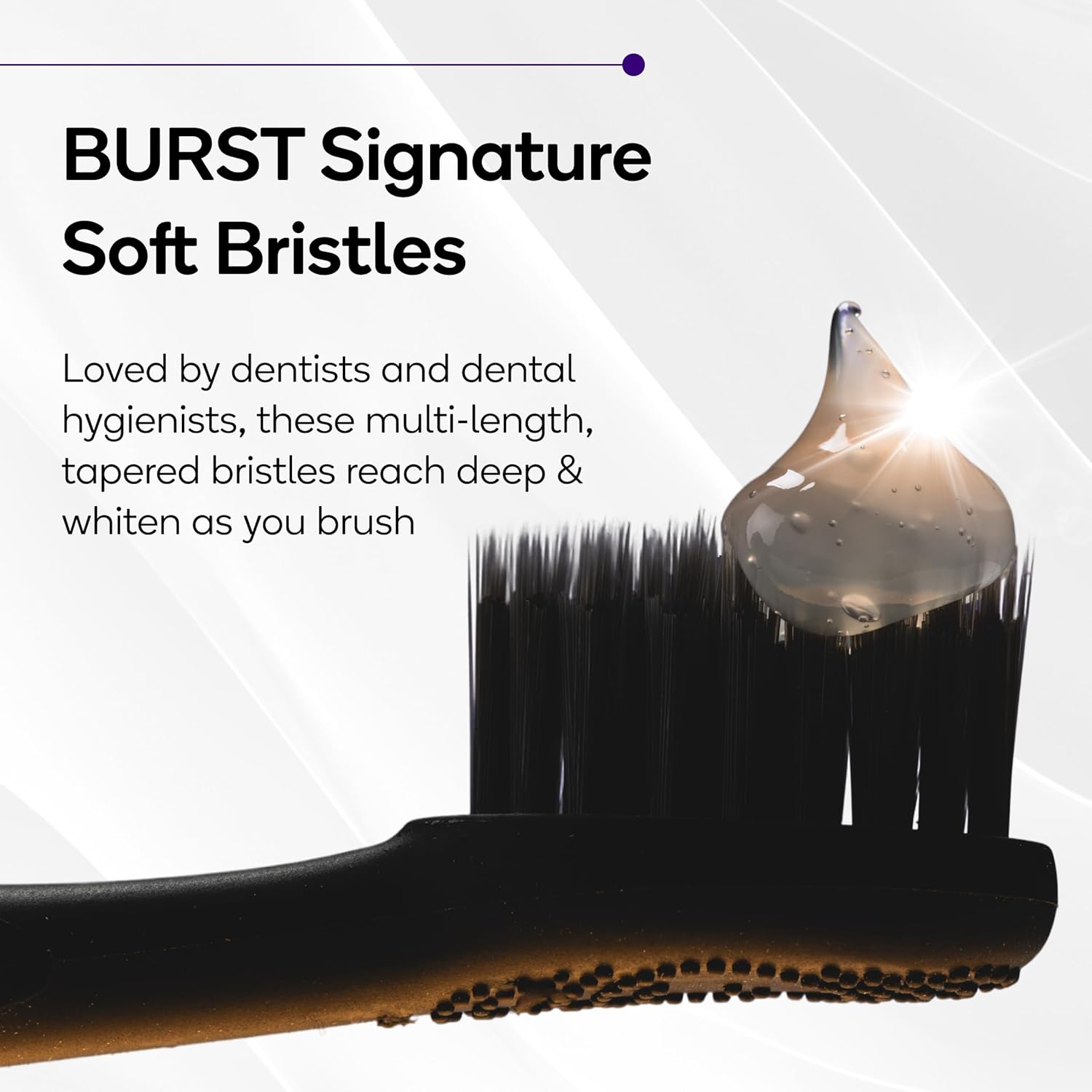 Burst Original Sonic Electric Toothbrush for Adults (Rose Gold) | Soft Bristle Clean Deep, Stain & Plaque Removal | 3 Modes: Teeth Whitening, Sensitive & Massage