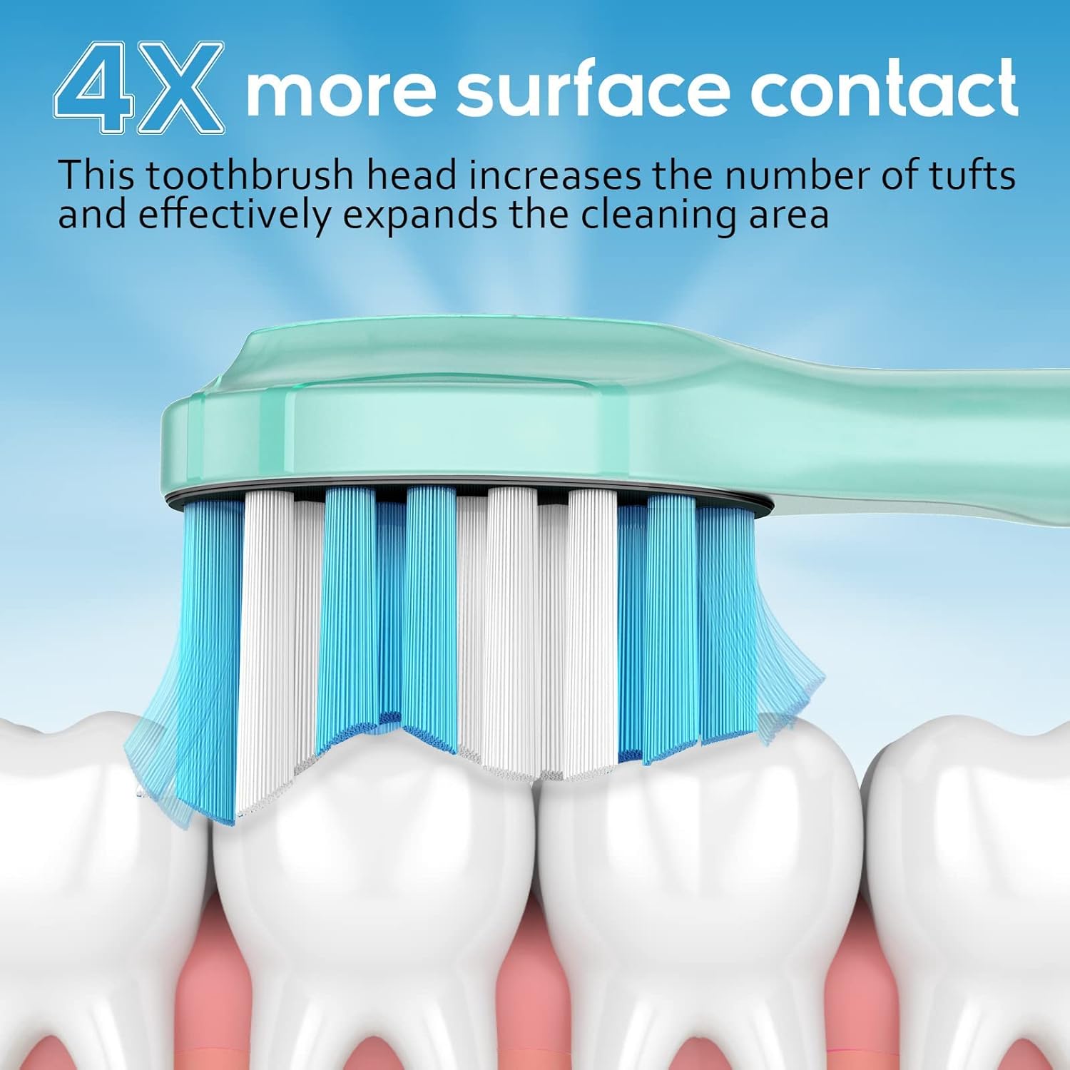 Aoremon Replacement Toothbrush Heads for Philips Sonicare C3 Premium Plaque Control HX9044/65 G3 Gum Care HX9054/65 W3 4100 5100 6100 7500 C1 C2 Flexcare Diamondclean HealthyWhite, 6 Count, Black