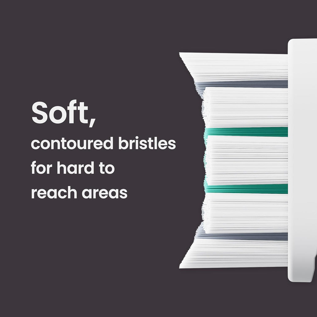 Quip Ultra Next Generation Smart Toothbrush - Timed Electric Toothbrush with Case - Replaceable Brush Head, Soft Bristles, Silicone Handle, 30-Day Battery Life - Travel Toothbrush - Dusk