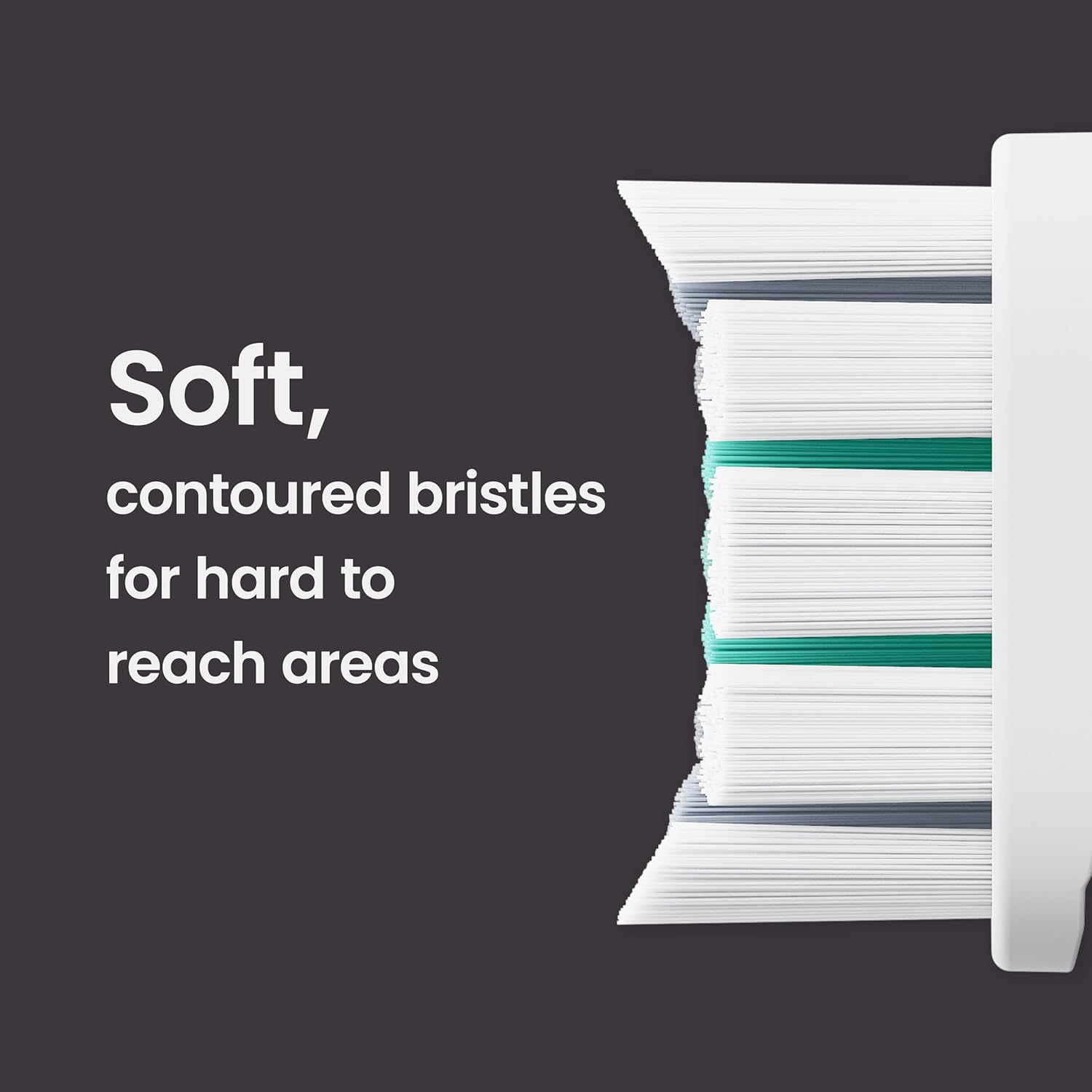 Quip Ultra Next Generation Smart Toothbrush - Timed Electric Toothbrush with Case - Replaceable Brush Head, Soft Bristles, Silicone Handle, 30-Day Battery Life - Travel Toothbrush - Stone