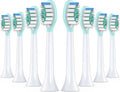 Replacement Toothbrush Heads for Philips Sonicare Electric Toothbrush, 2-in-1 Tongue Cleaner, 8 Pack, Mint Green,Suitable for Philips Sonicare Heads, C2, C1, C3, W1, W2, W3, G1, G2, G3