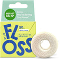 Vegan Bamboo Silk Floss - Pure Plastic Free Woven Dental Floss Thread | Zero Waste Eco-Friendly Oral Care | Natural PFA Free String for Adults & Kids Tight Teeth | Soft Easy Glide - Mint 55yds