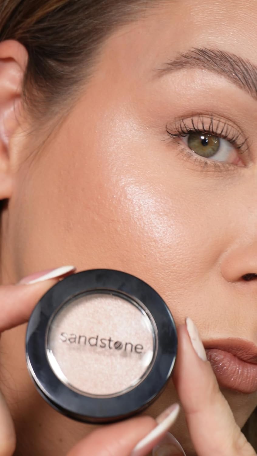Sandstone Scandinavia Highlighter – Hypoallergenic Face Highlighter - High Glossy Face Illuminator - Pearl Shimmer - Smooth silky Powder - Highlighter Makeup