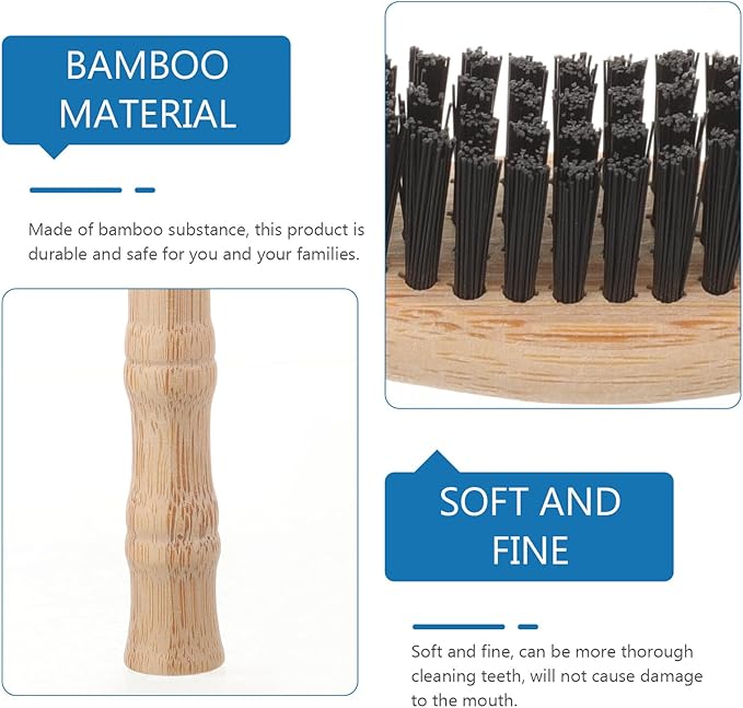 4pcs Soft Toothbrushes with Gentle Bristles for Oral Cleaning Portable Travel for Home Guest Rooms and Hotel Use Eco-Friendly Material