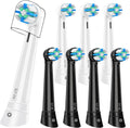 8PCS iO Replacement Heads Compatible with Oral B IO 2/3/4/5/6/7/8/9/10 Series Electric Toothbrush,Compatible with Oral B io Series Toothbrush Heads with Medium Bristles