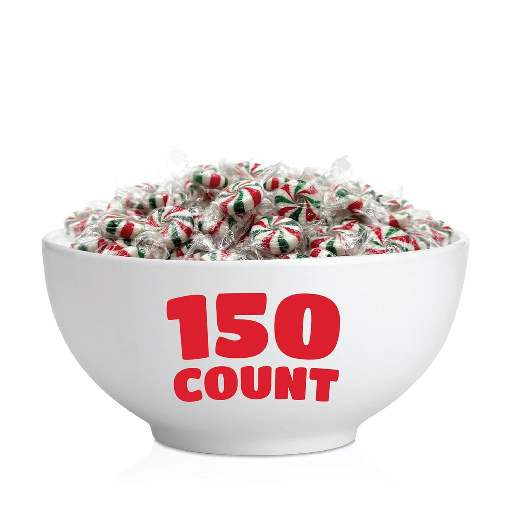 Starlight Mints - 2 Pound Pack (About 150 Count) - Peppermint Candy - Pinwheel Bulk Mints Individually Wrapped - Mint Candy for Office Bowls, Parties and Events
