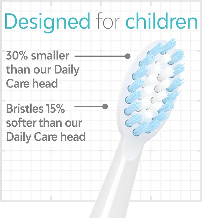 TAO Clean Umma Kids Sonic Toothbrush Replacement Brush Heads, Set of 2, Compatible only with TAO Clean Umma Kids Sonic Toothbrush