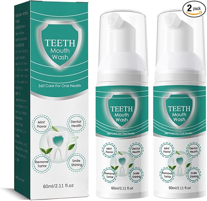 2PCS Foam Toothpaste,Stain Removal Toothpaste for Sensitive Teeth, Ultra-fine Mousse Foam, Deeply Cleans Gums, Removes Stains, Refreshes Breath (2)