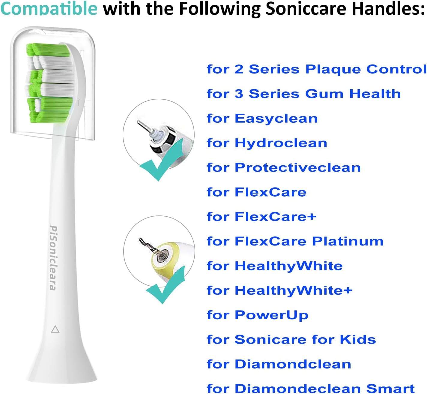Replacement Toothbrush Heads(10-pc) Compatible with Philips Sonicare Electric Tooth Brush Electric Tooth Brush Refill