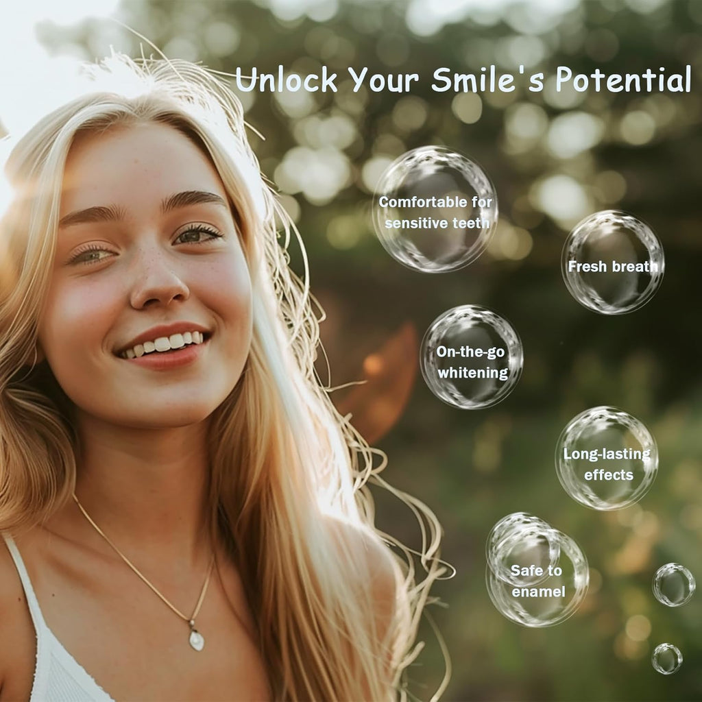 Teeth Whitening Strips Kit, 28 Pieces White Strips for Non Sensitive Tooth, Trras Bandas Blanqueadoras De Dientes, Wine White Wipes for Teeth to Remove Coffee Smoking Soda Stain - 14 Treatment