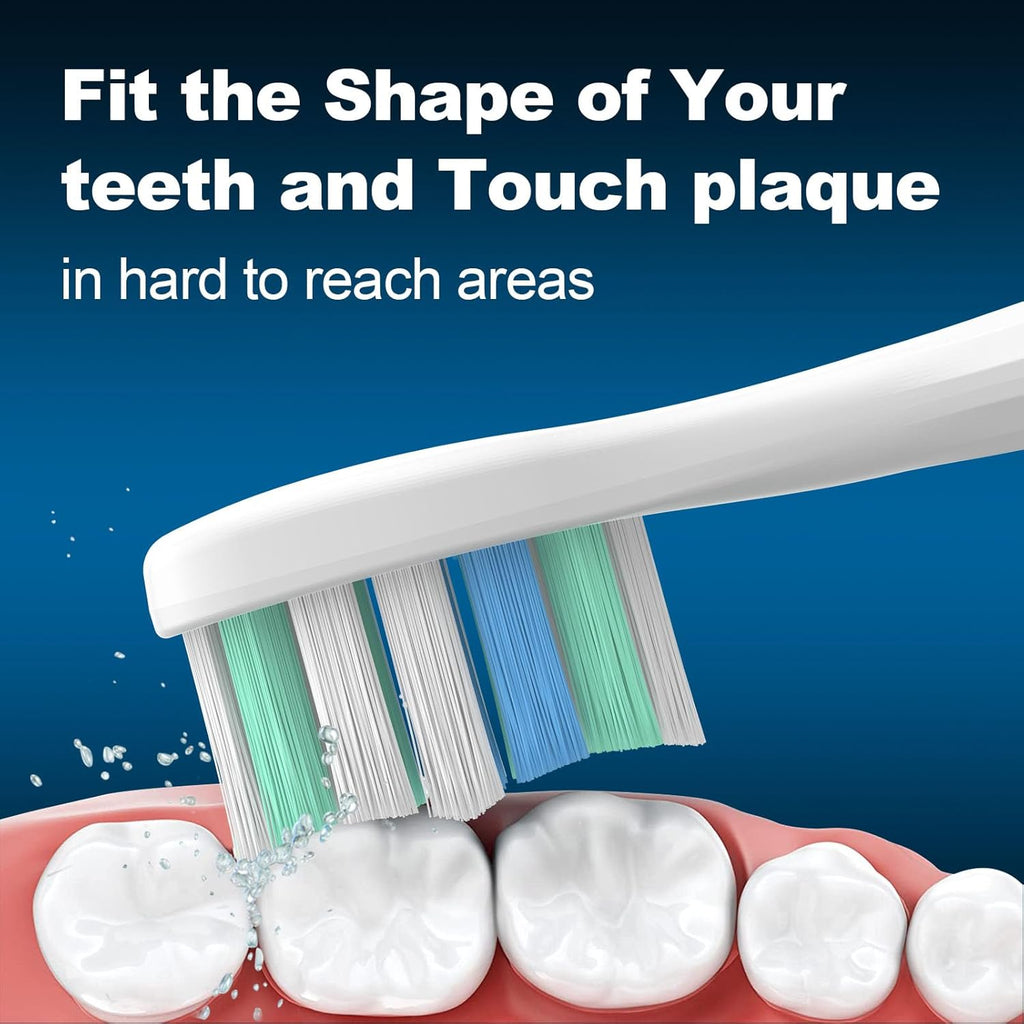 MRYUESG Replacement Toothbrush Heads Compatible with Philips Sonicare, 10 Pack, Electric Tooth-Brush Replacement Heads Compatible with Phillips, White