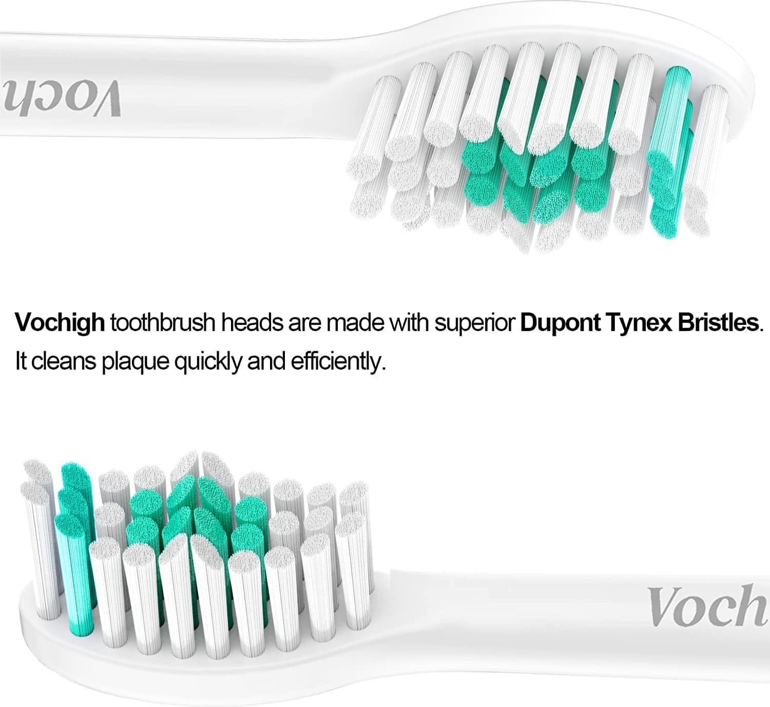 Replacement Toothbrush Heads Compatible with Philips Sonicare: fit Sonicare E-Series HX7022/66, Cleancare & Advance Screw-On Electric Brush Handles, 6 Pack