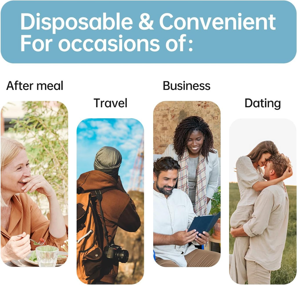 Unflavored Disposable Finger Toothbrush for Adults, 60pcs, Oral Brush ups for Teeth Cleaning, Deep Cleaning Teeth Wipes, Gum Cleanning