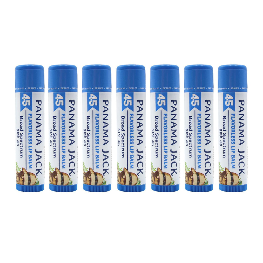 Panama Jack Sunscreen Lip Balm - SPF 45, Broad Spectrum UVA-UVB Sunscreen Protection, Prevents & Soothes Dry, Chapped Lips