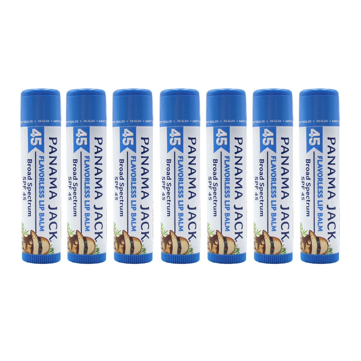 Panama Jack Sunscreen Lip Balm - SPF 45, Broad Spectrum UVA-UVB Sunscreen Protection, Prevents & Soothes Dry, Chapped Lips