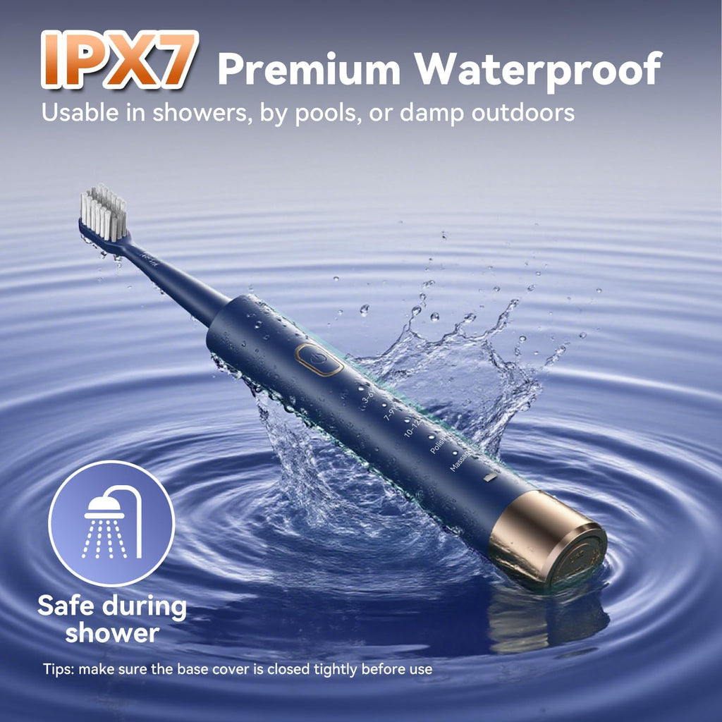 JTF Orthodontic Electric Toothbrush for Braces: 6 U-Shaped Soft Brush Heads, 5 Brushing Mode, 2Min Timer, IPX7 Waterproof, Deep Oral Clean, Rechargeable Sonic Toothbrushes for Tooth with Dental Device