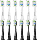 Replacement Toothbrush Heads Compatible with Philips Sonicare, Brush Head for Phillips Sonicare C-1 C-2 4100 5100 5300 6100 Electric Toothbrushes, White/Black, 12 Count