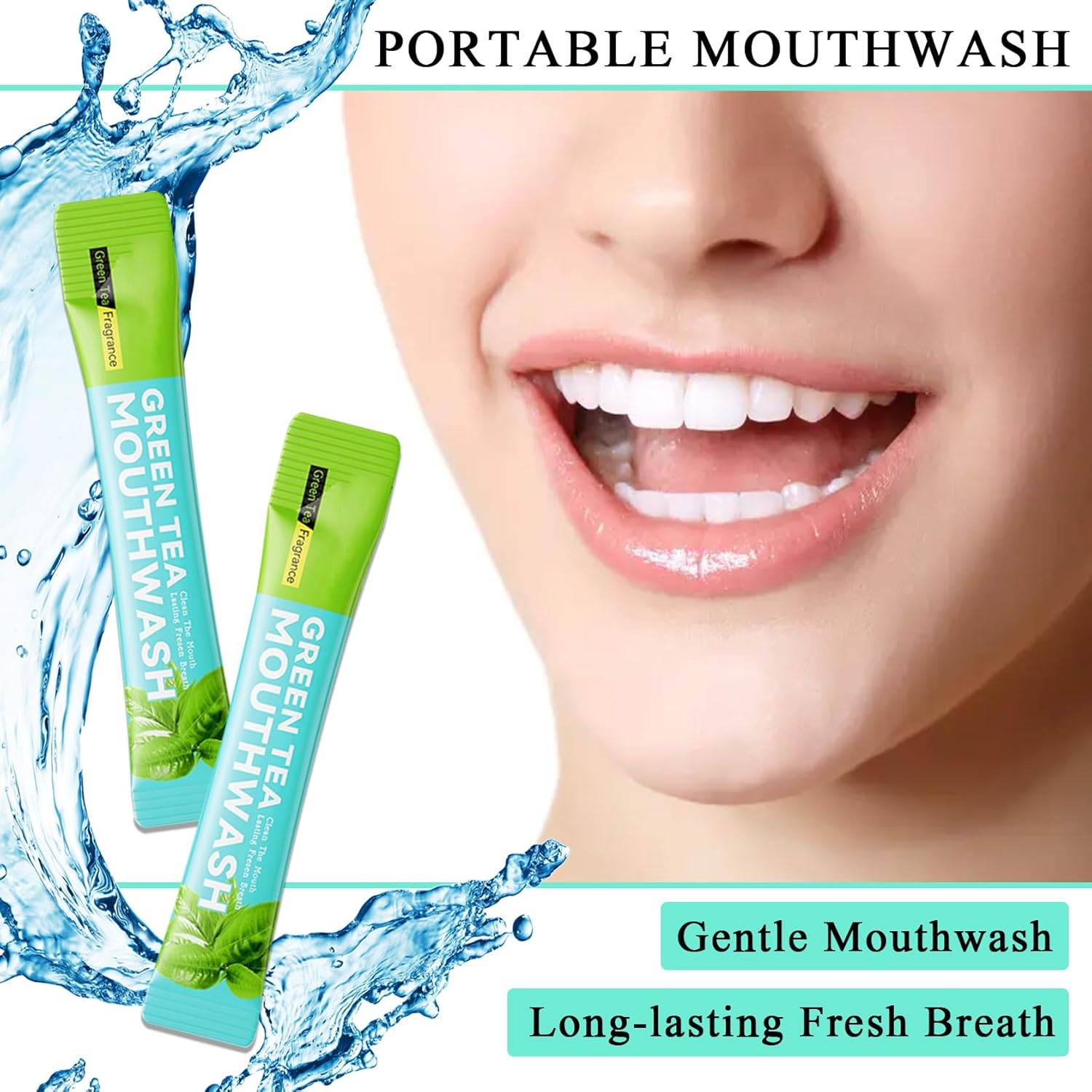 Travel Size Mouthwash,Mini Mouthwash Travel Size Bulk Portable Mouth Wash Set,Individual Small Travel Mouth Wash Packets for Fresh Breath(Pack of 20) D