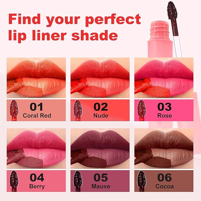Lip Stain - Peel Off Lip Stain, Long Lasting Lip Liner with Matte Finish, Waterproof, Transfer-proof, Highly Pigmented Color (#04 Berry, 1 PCS)