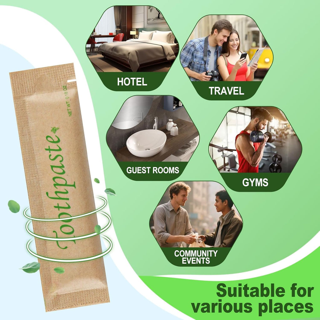 0.18oz Small Toothpaste Travel Size Bulk,Mini Toothpaste Travel for Hotel Camping Gym Office School Homeless30