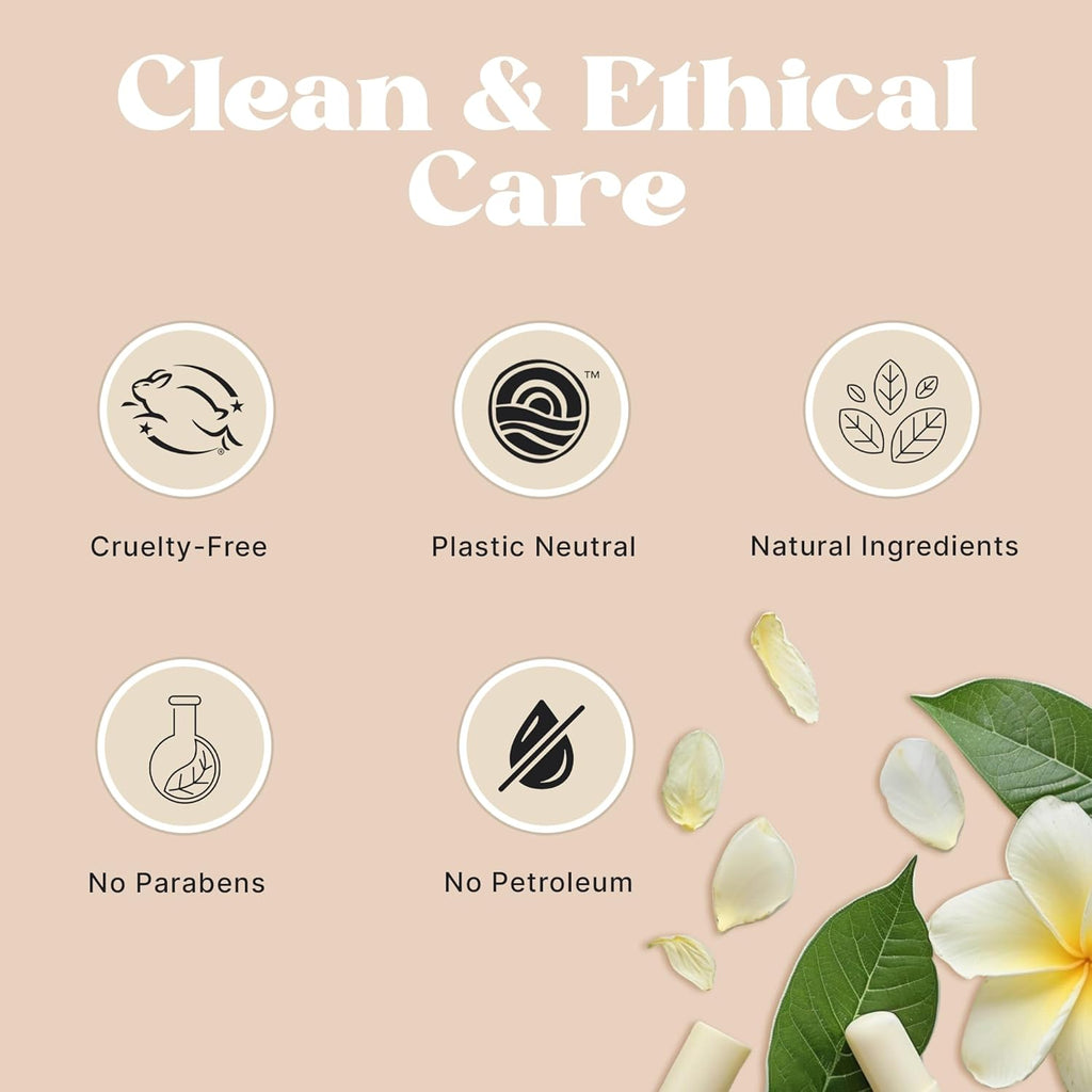 USDA Organic Lip Balm - USA Made with Natural Ingredients, Stocking Stuffers for Adults & Teens, Beeswax Vanilla Chapstick for Dry Lips, Beauty Gifts for Women, Birthday Gifts for Her & Him