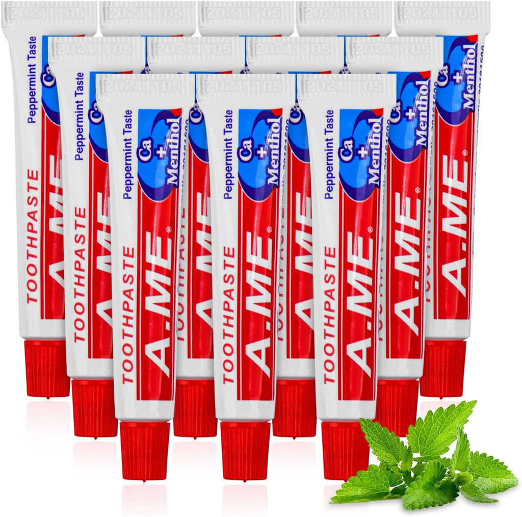 Travel Size Toothpaste Bulk, Disposable Small Portable Toothpaste, Travel Pocket Size for Vacation Hotel, Shelter/Homeless/Nursing Home/Charity Mini 0.35 oz (Pack of 30)