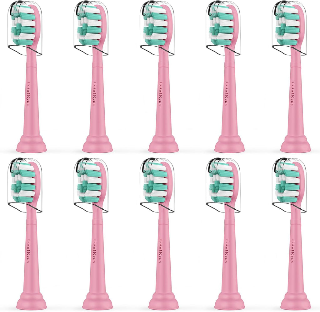 Toothbrush Replacement Heads for Philips Sonicare Plaque Control Simply Clean 4100 5100 Electric Brush Head, 10 Pack, Pink