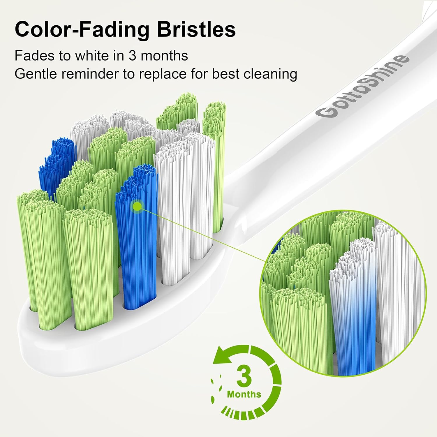 Replacement Toothbrush Heads for Philips Sonicare – Plaque Control, Compatible with Click-on Electric Toothbrush Handles, 12 Pack White