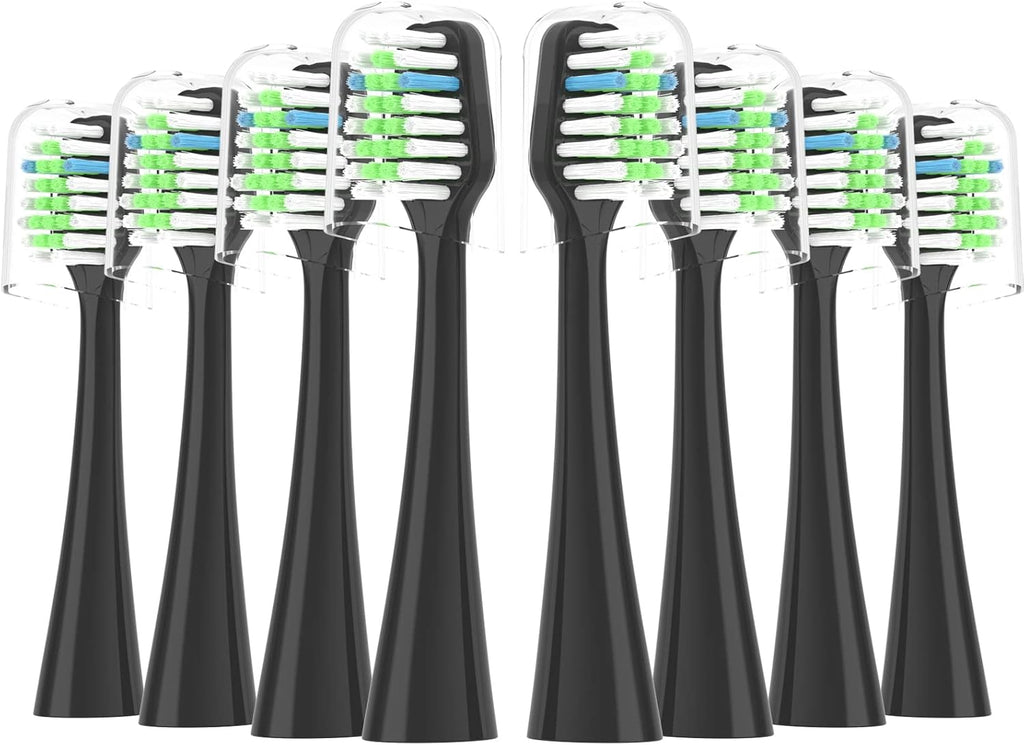 Replacement Toothbrush Heads Fits for Waterpik Complete Care 9.0 (CC-01), Care 5.0 (WP-862) Sonic Electric Tooth Brush Refill(8-pc), Pisonicleara
