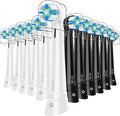 12 Pack Replacement Heads Compatible with Oral B IO 2/3/4/5/6/7/8/9/10/Deep Clean Series Electric Toothbrush, Brush Heads Refill Compatible with Oral B IO for Teeth and Gums Care (Black/White)