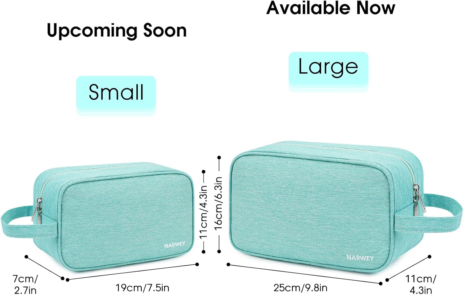 Narwey Travel Toiletry Bag for Women Traveling Dopp Kit Men Travel Bag for Toiletries Cosmetic Bag Makeup Bag Medicine Bag for Traveling