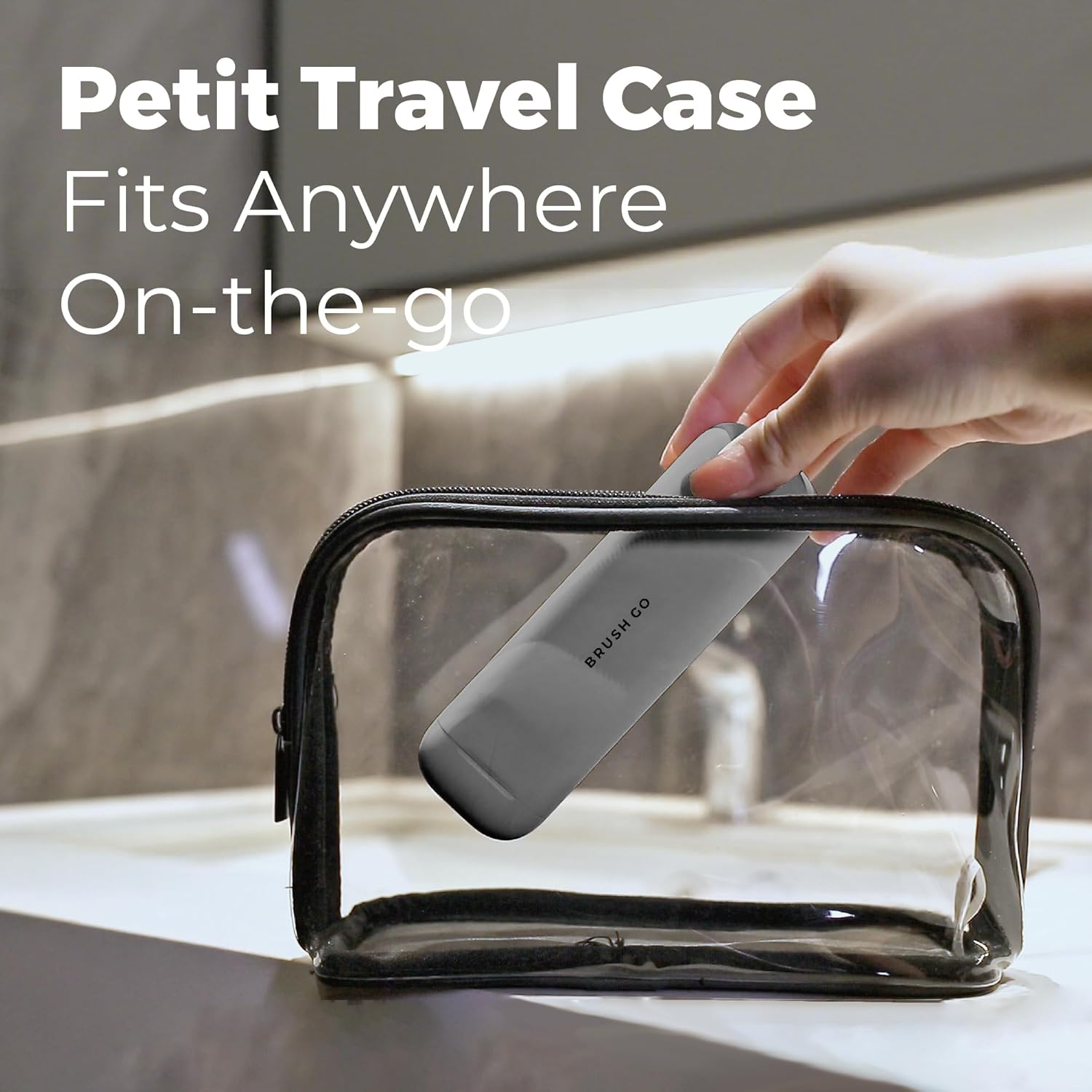 MIPOW Slim Pro i4 Electric Toothbrush Rechargeable Smart Ultra Sonic 3 Modes Magnetic Travel Case &Ceramic Dock, 60Day Long Battery Soft Bristles 2Heads IPX7 Waterproof,Color-(Gray)