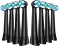 IO Replacement Heads Compatible with Oral B iO 2/3/4/5/6/7/8/9/10 Series Electric Toothbrush, Medium Bristles Brush Heads Compatible with Oral B, Deep Clean and Sensitive Care, 8 Pack Black