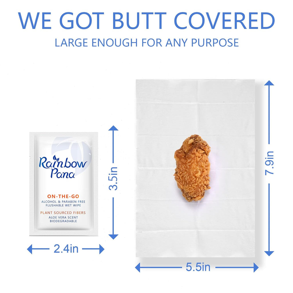 Rainbow Pana Biodegradable Skin Cleansing Wipe, 240 Count, for Sensitive Skin